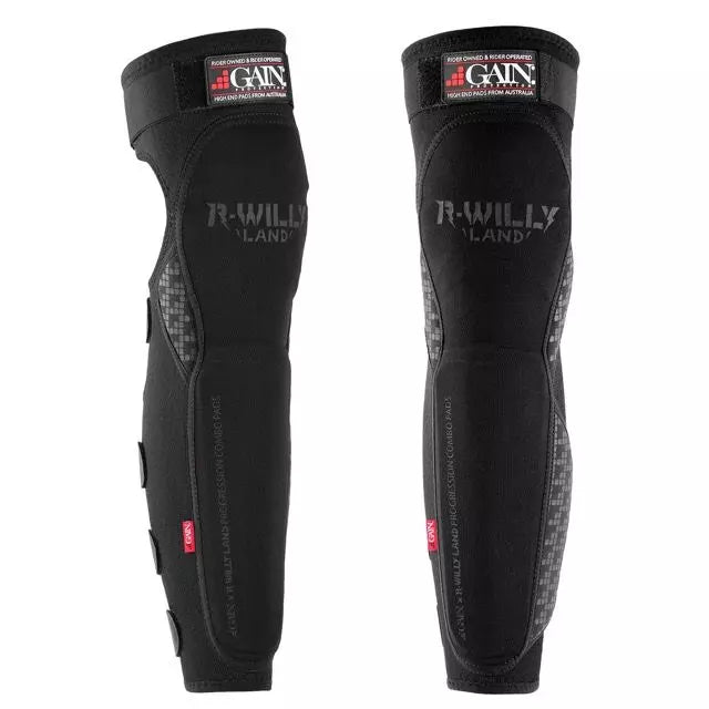 Gain x R Willy Land Progression Knee Shin Combo Pads V2 – High-performance knee and shin guards — vue 1