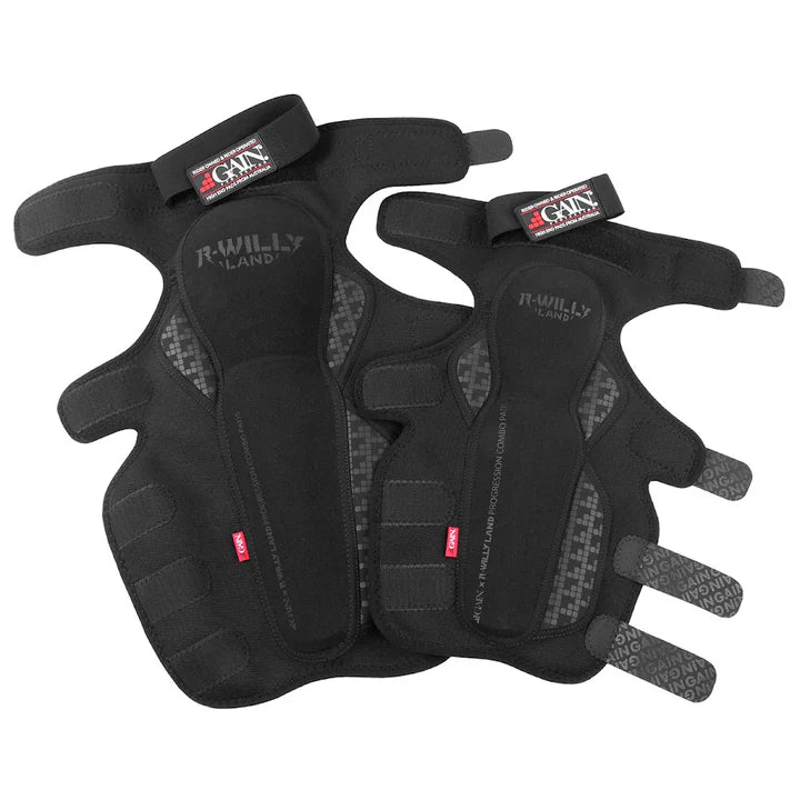 Gain x R Willy Land Progression knee shin combo pads V2 – Protège-genoux et tibias ultra-performants