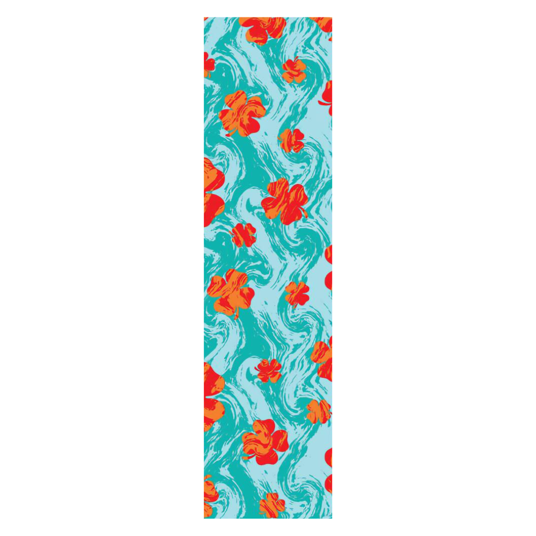 Lucky Flower Child Grip Blue Orange Freestyle Scooter