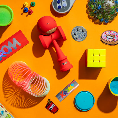 KROM Kendama Kolor Rouge - vue de dessus