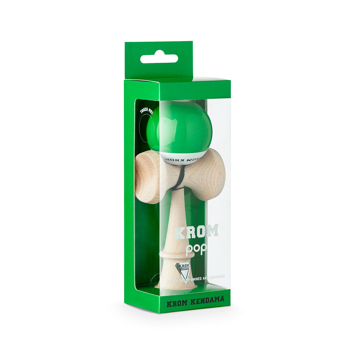KROM Kendama POP LOL Vert foncé - détail
