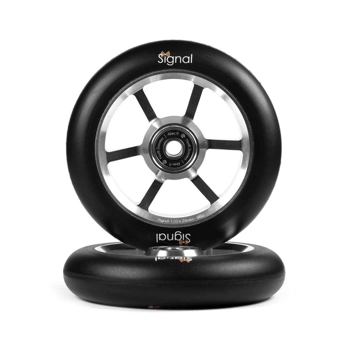 North Roues Signal Logo V3 110x24mm noyau argent