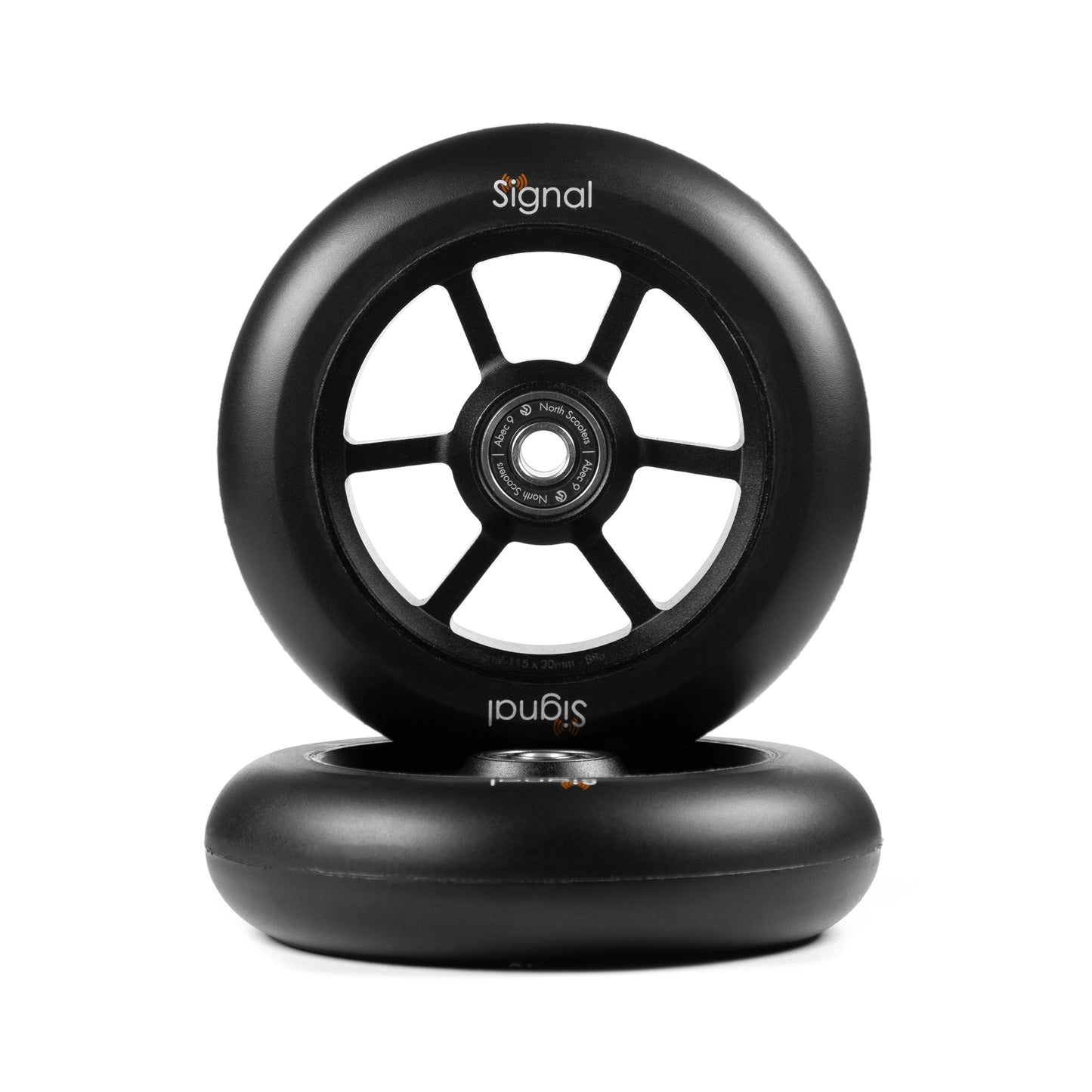 North Roues Signal Logo V3 115x30mm noyau noir mat
