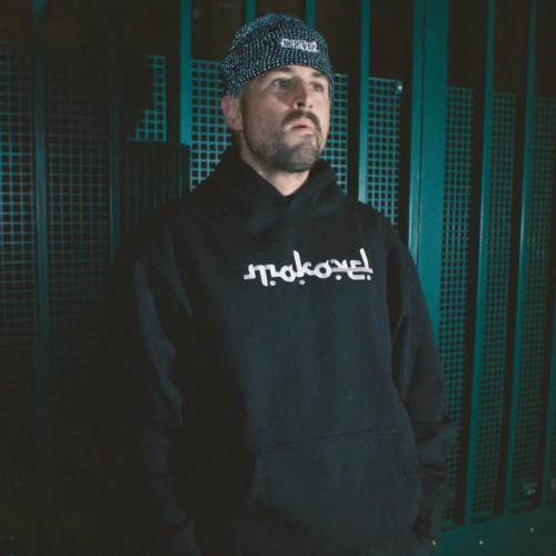 Pull à capuche Anti graphic Mokovel noir — vue 2