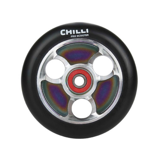 CHILLI Roue PARABOL RAINBOW/NOIR 100mm trottinette freestyle