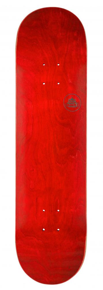 Planche de skateboard Sushi Pagoda Stamp rouge 7.875″ – dessous