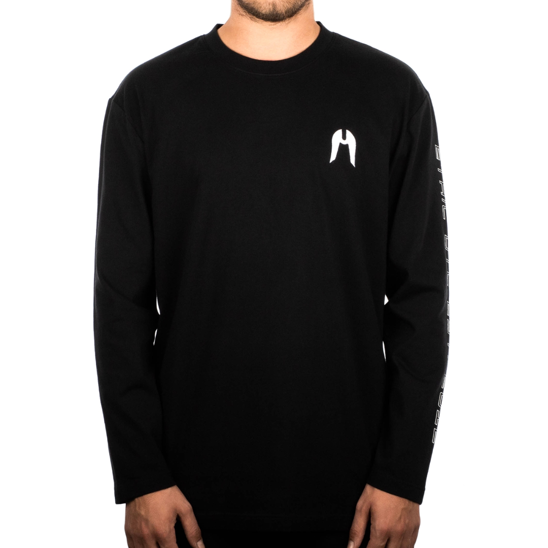T-shirt ETHIC DTC Lost highway manche longue Noir Trottinette freestyle