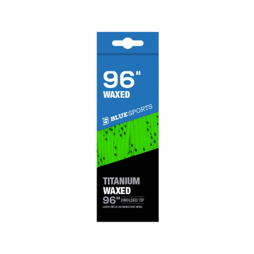 Blue Sports Green 96" Waxed Skate Laces