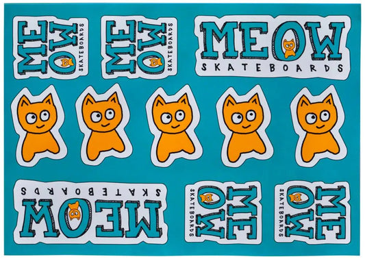 Meow Logo – Planche d’autocollants