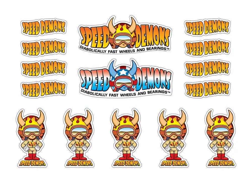 Speed Demons Logo – Planche d’autocollants