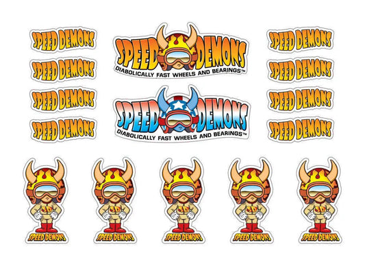Speed Demons Logo – Planche d’autocollants
