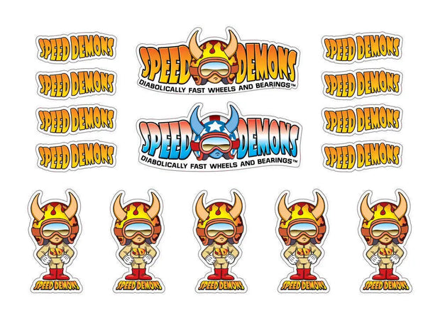 Speed Demons Logo – Planche d’autocollants
