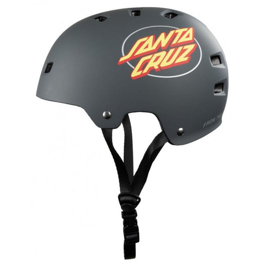 Bullet x Santa Cruz Helmet Oval Dot 54-57cm Matte Charcoal S/M ADULT