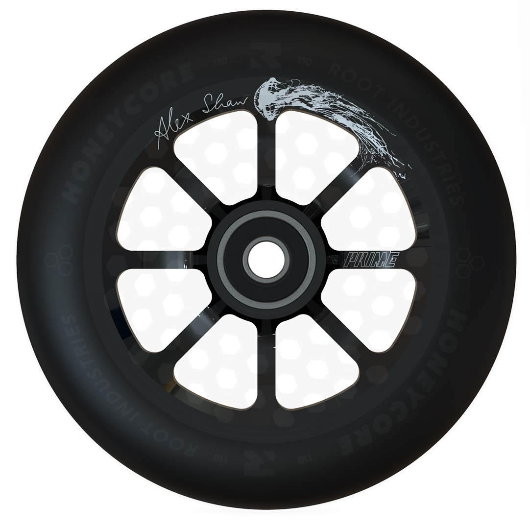 Roue Prime Alex Shaw Jellyfish 110 x 30 mm noire trottinette freestyle