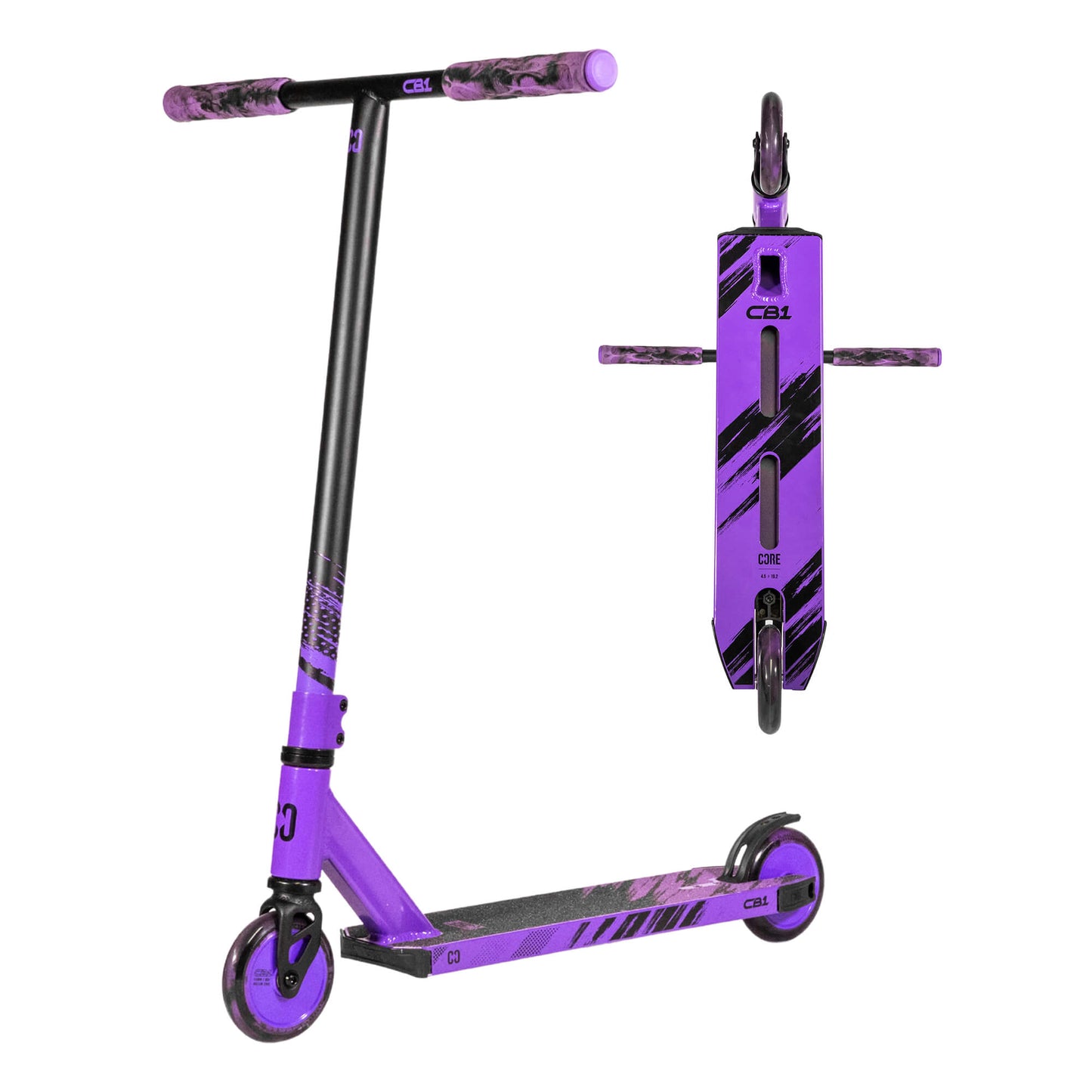 CORE CB1 Trottinette Freestyle Complète Noir et Violet