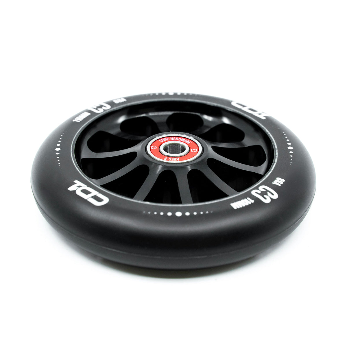 Roue CORE CD1 110mm noire - detail