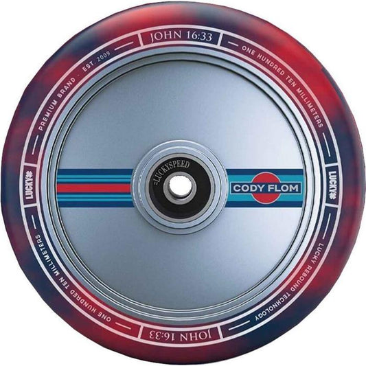 Lucky Roue Cody Flom v3 trottinette freestyle rouge 110mm trottinette freestyle