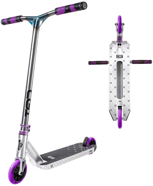 CORE CG1 trottinette freestyle complète brut et violet