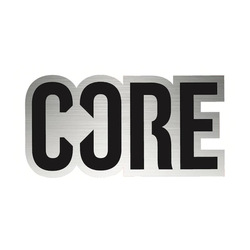 Autocollant CORE Classic 8 cm chrome