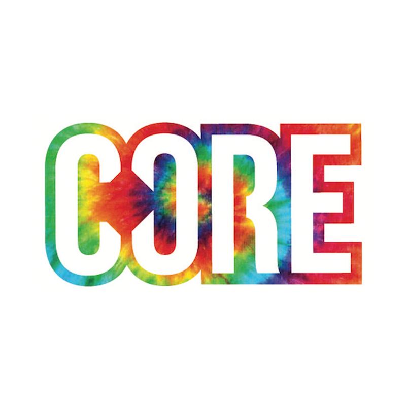 Autocollant CORE Classic 8 cm tie dye