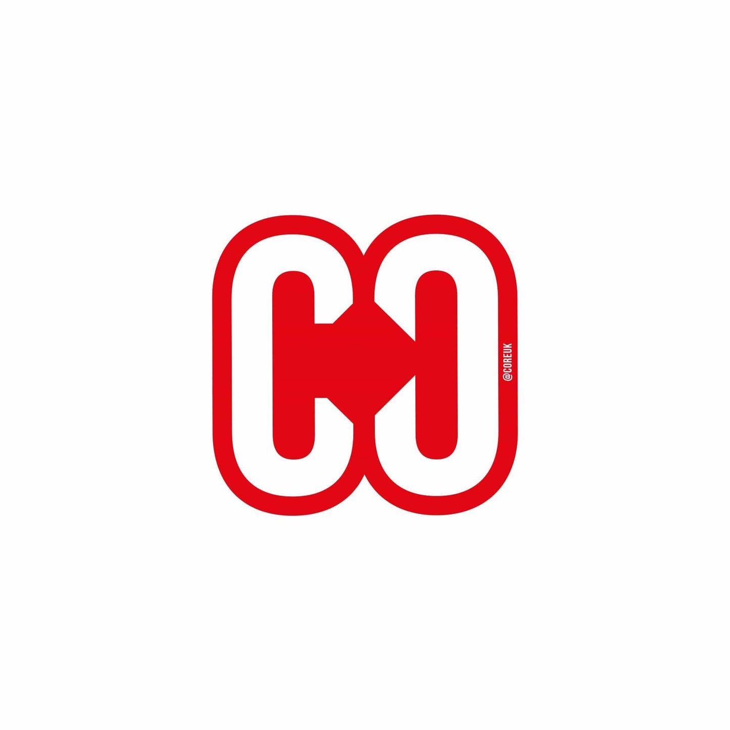 Autocollant CORE Icon 4 cm rouge