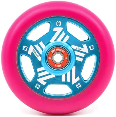 CORE Roue Vent Hollow 110mm Rose Bleu-vert - La Cabane de la Glisse
