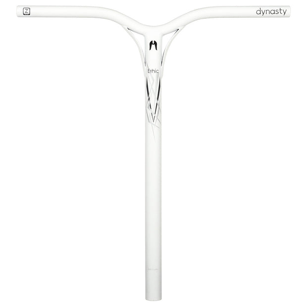 Ethic DTC Handlebar Bar Dynasty V2 Steel Standard ICS IHC White 570mm Freestyle Scooter