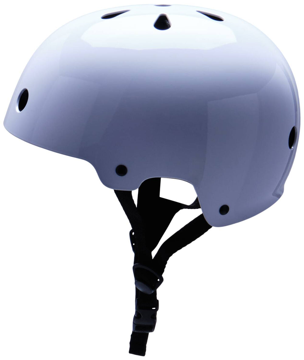 Family adjustable Glossy white helmet — vue 3