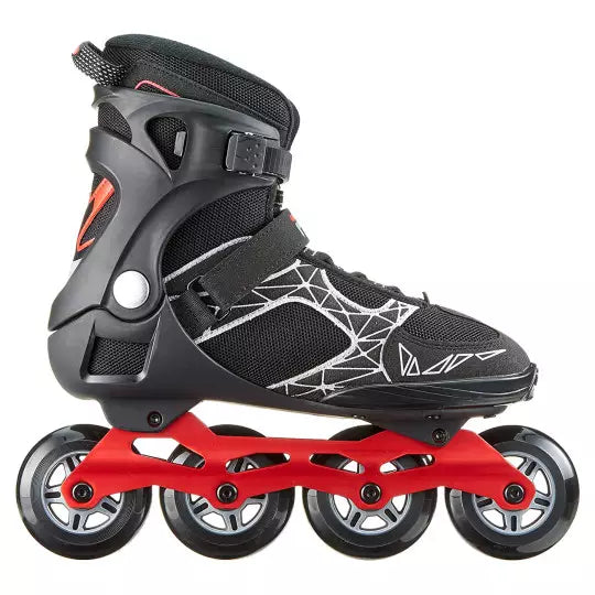 Fila LEGACY PRO 84 walking and fitness rollerblades black and red