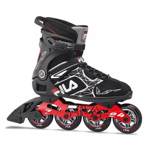Fila LEGACY PRO 84 walking and fitness rollerblades black and red