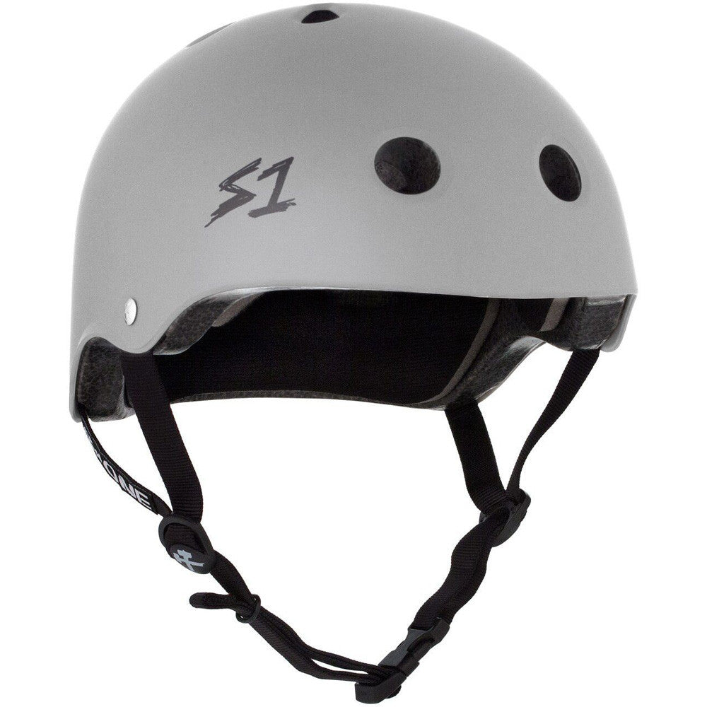
Casque S-One Lifer Gris Clair Mat – Skate, trottinette, roller — vue 1