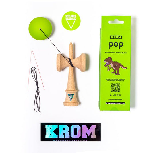 Kendama KROM Pop Rubber vert