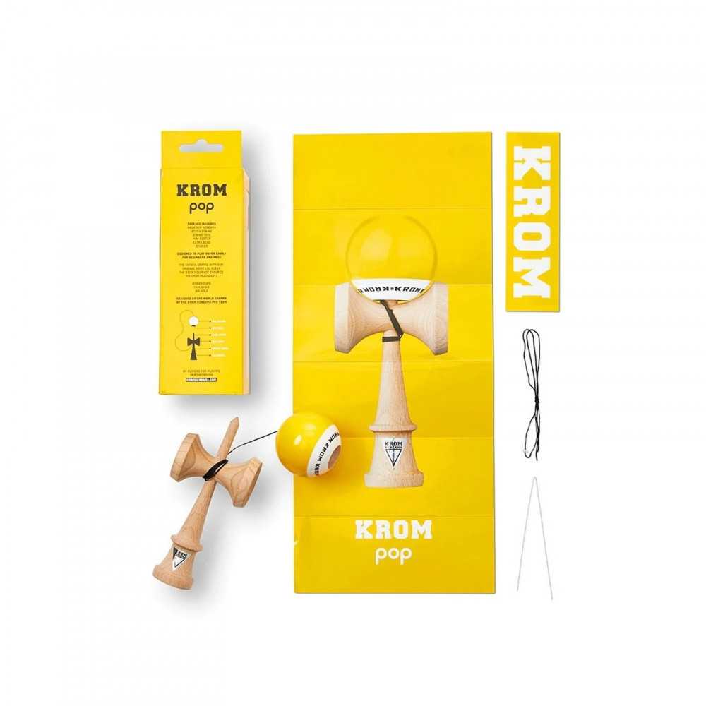 Krom Kendamas POP LOL Yellow Yellow