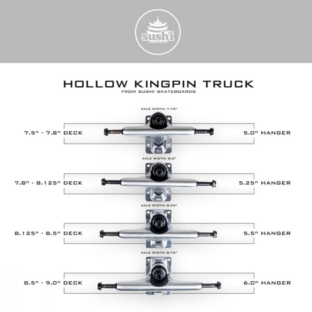 SUSHI TRUCK HOLLOW KINGPIN NOIR 5.5