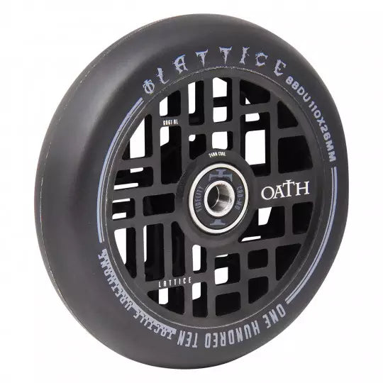 OATH Lattice black 110mm freestyle scooter wheel x2