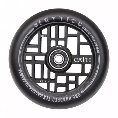 OATH Lattice black 110mm freestyle scooter wheel x2