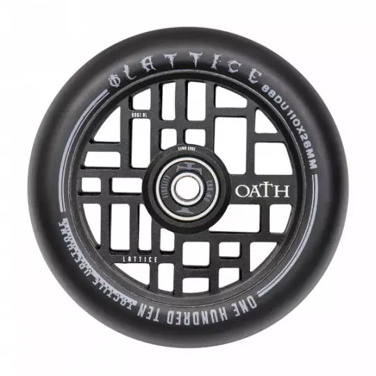 OATH Lattice black 110mm freestyle scooter wheel x2