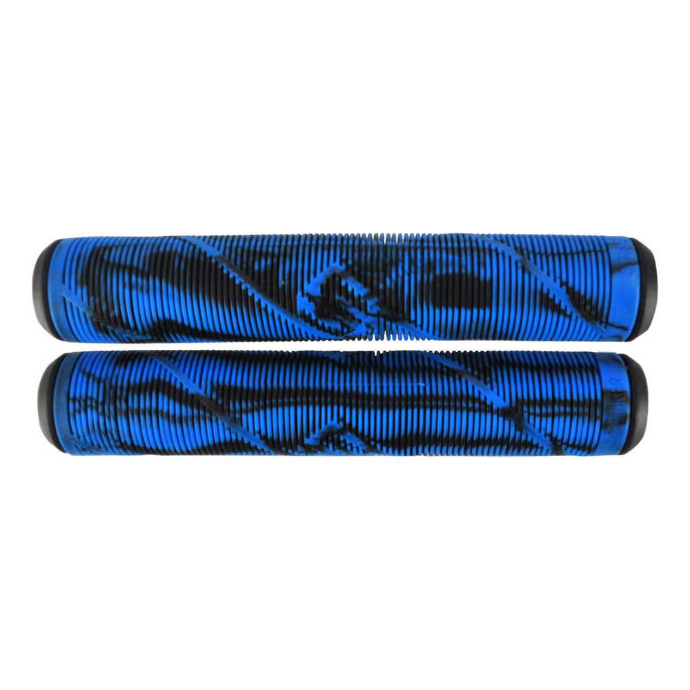 Striker Thick Logo Freestyle Scooter Grips Black and Blue