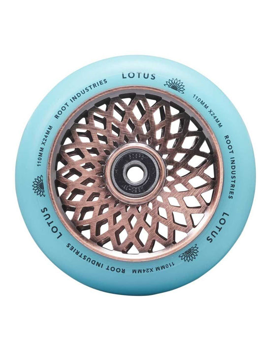 Root industrie roue lotus bleu 110mm trottinette freestyle x2