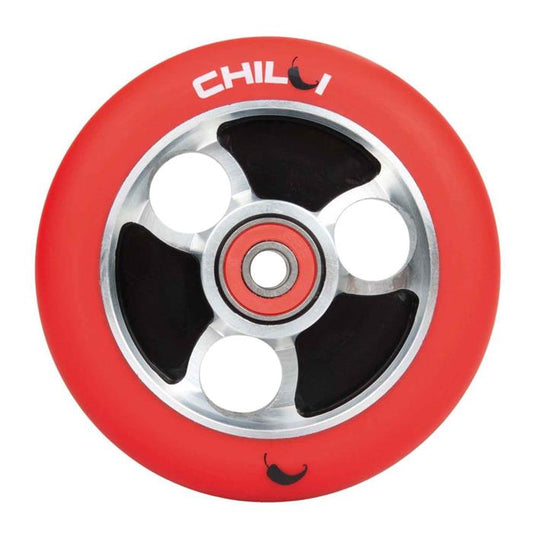 CHILLI Roue 100mm PARABOL rouge trottinette freestyle