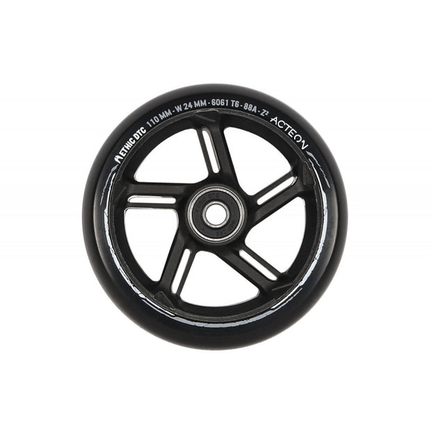 Ethic DTC roue Acteon noire 110mm trottinette freestyle
