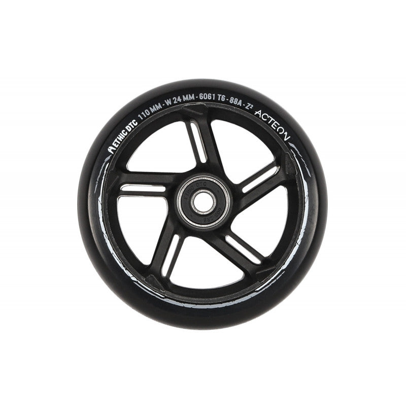 Ethic DTC roue Acteon noire 110mm trottinette freestyle
