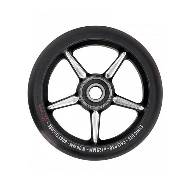 Ethic DTC Calypso Black 125mm 12 STD Freestyle Scooter Wheel