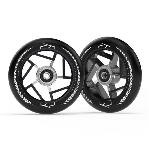 Fuzion Apollo Black 110mm Freestyle Scooter Wheel x2