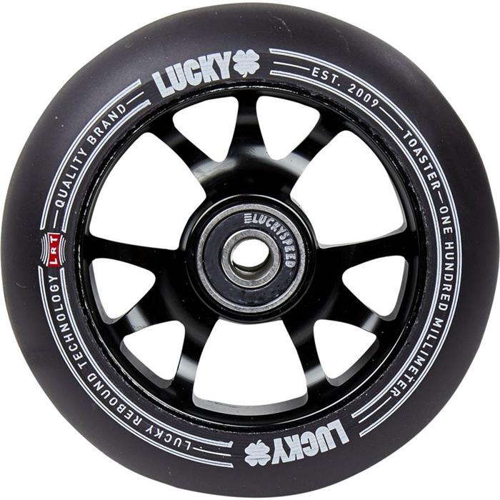 100mm Lucky Toaster black freestyle scooter wheel — vue 1