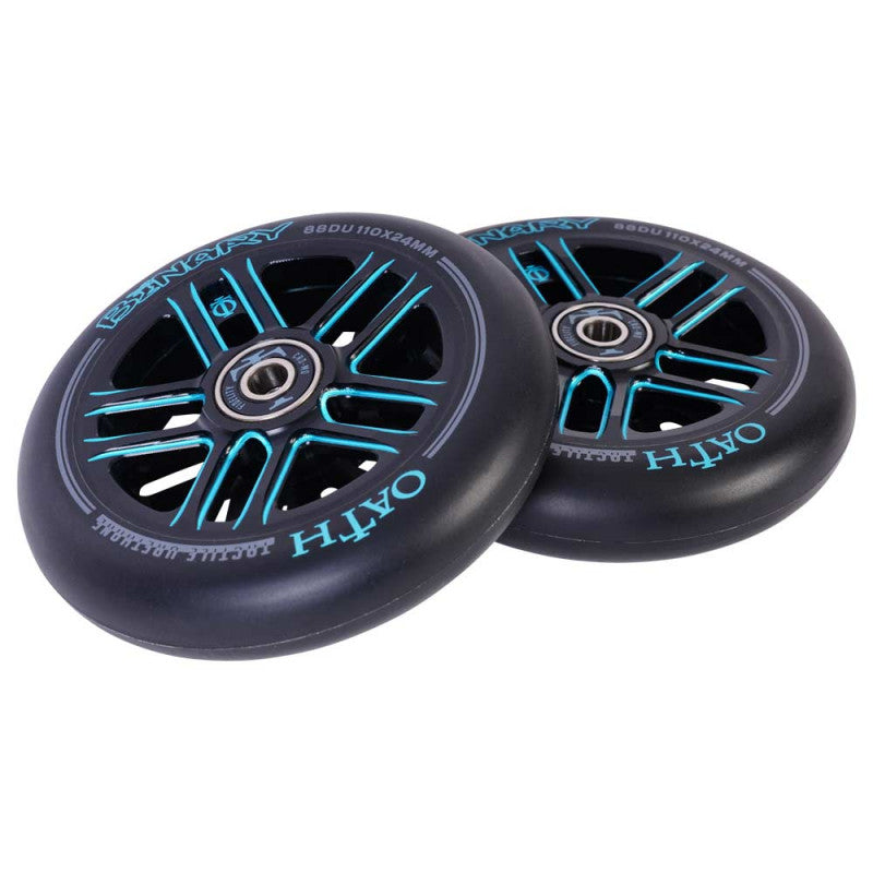 Oath Roue Binary Bleu trottinette freestyle x2
