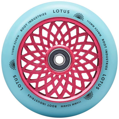 Root Industries Lotus Pink and Blue 110mm Scooter Wheels x2