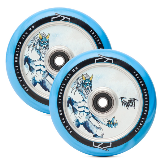 Fuzion roue Signature Hunter frost bleu 110mm trottinette freestyle