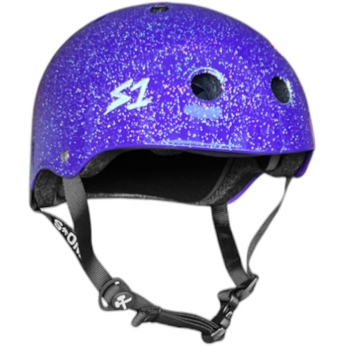 
Casque S-One Lifer Violet Pailleté – Skate, trottinette, roller — vue 1