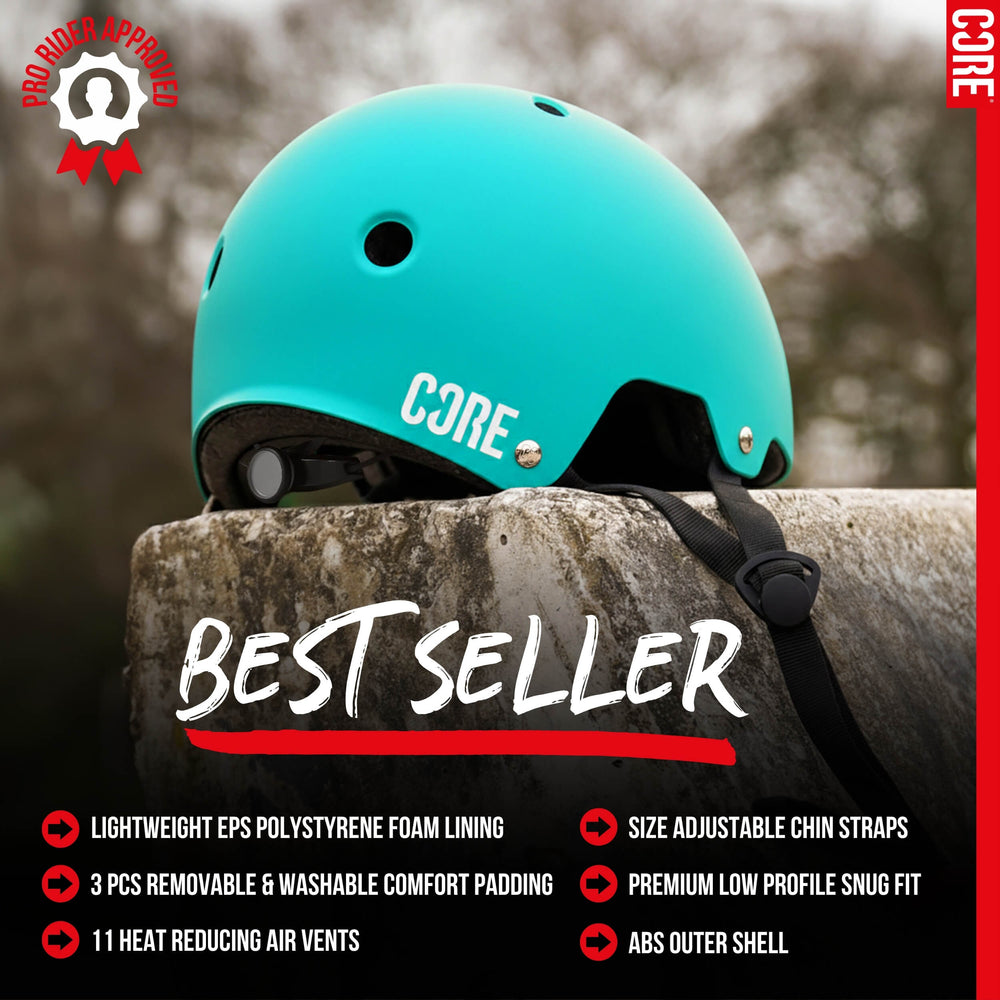 
CORE Action Sports Helmet Teal — vue 3